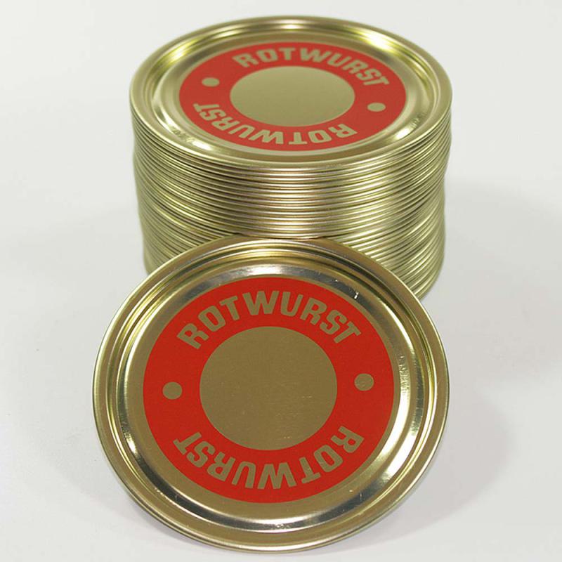 Falzdeckel Rotwurst