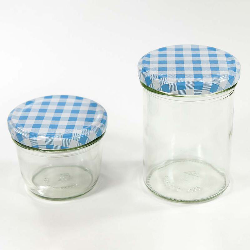 Glas mit Deckel