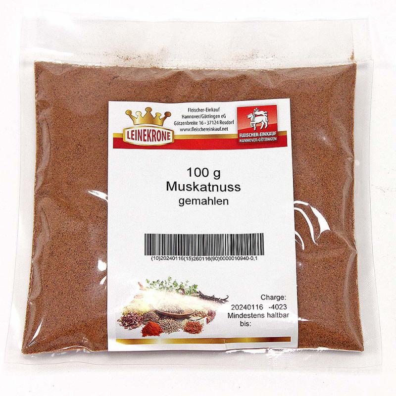 Muskatnuss verpackt 100 g