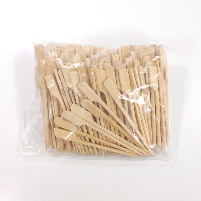Packung mit 200 Bambus Flaggenspießen mit 9 cm Länge