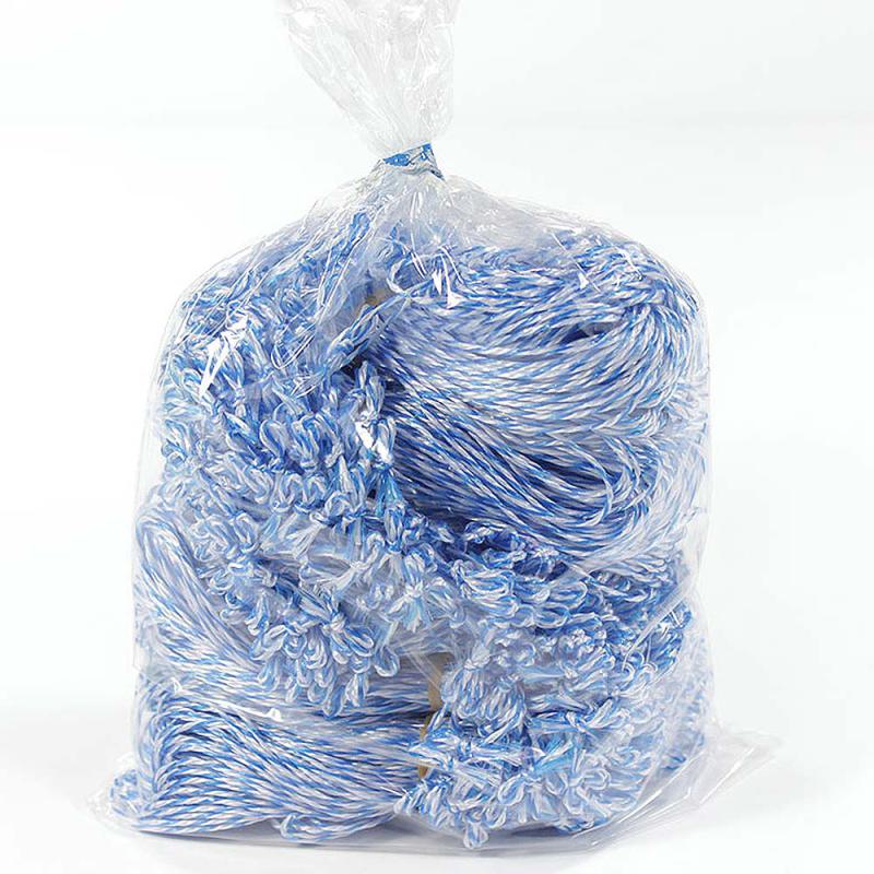 Wurstgarnschlaufe blau weiss
