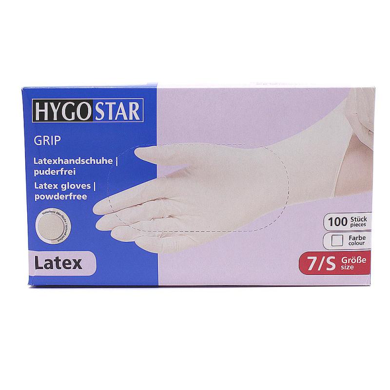 Puderfreie Latex Handschuhe Gr. S 100 St.