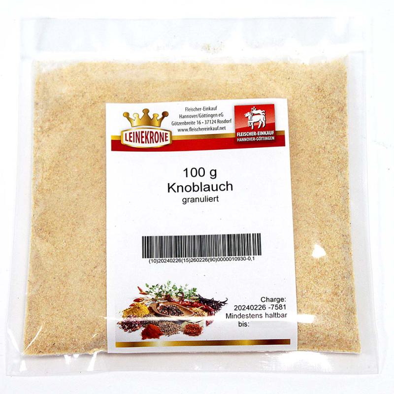 Knoblauchgranulat verpackt 100 g