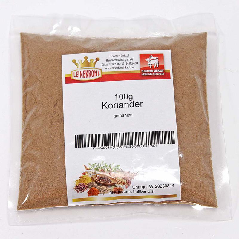 Koriander verpackt 100 g
