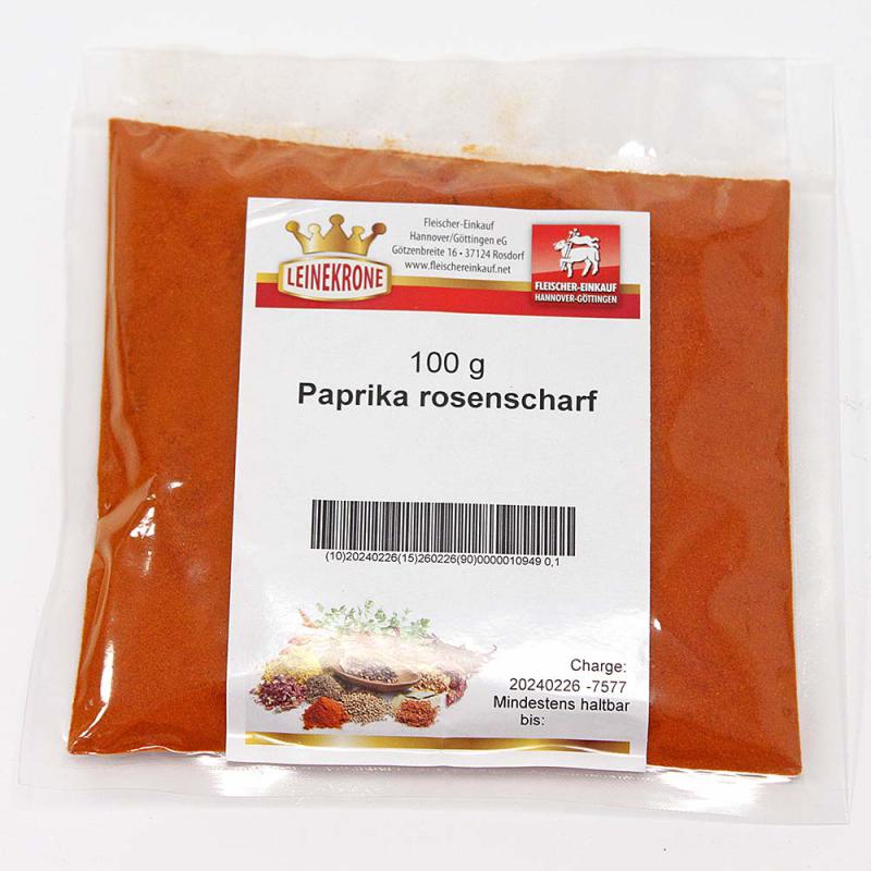 Paprika rosenscharf verpackt 100 g