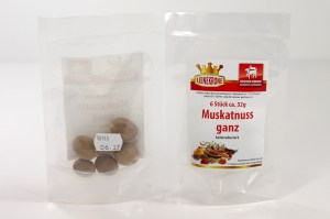 Muskatnuss-ganz